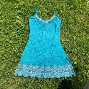 Teal beaded cami
